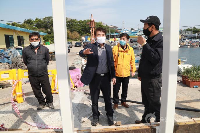 정천석 동구청장, 수산시설 현장방문 의 사진