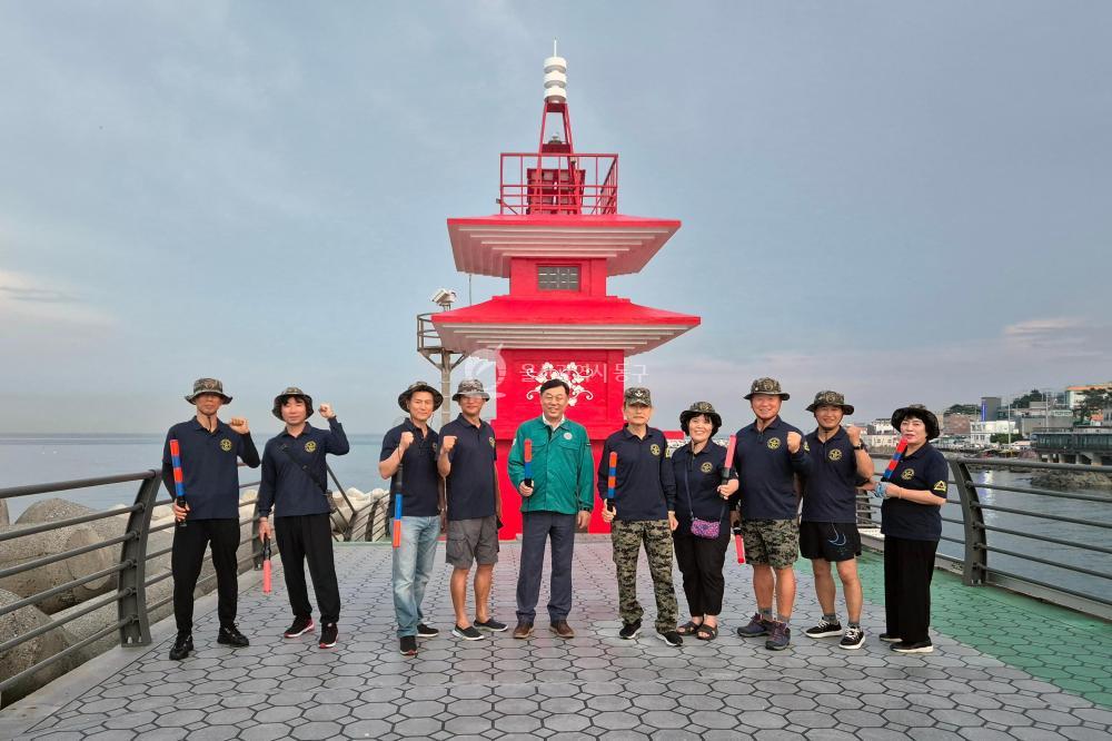 특전동지회 주전해변 야간 순찰 의 사진