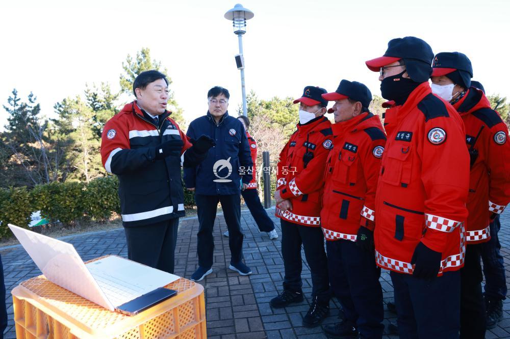 드론 활용한 산불 예방활동 현장점검의 사진