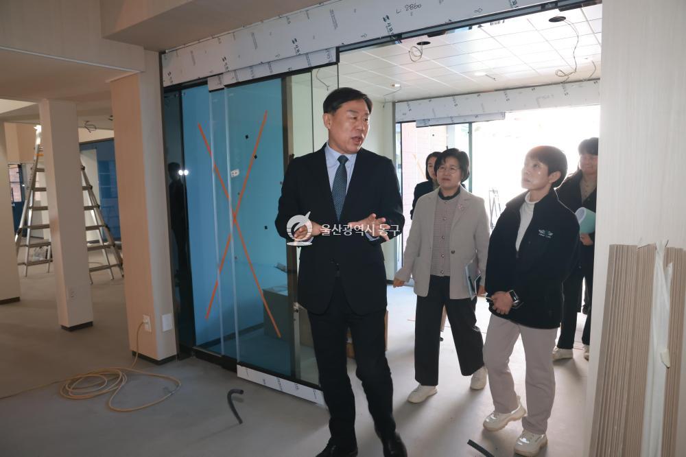 김종훈 동구청장, 청소년복합공간 현장점검의 사진