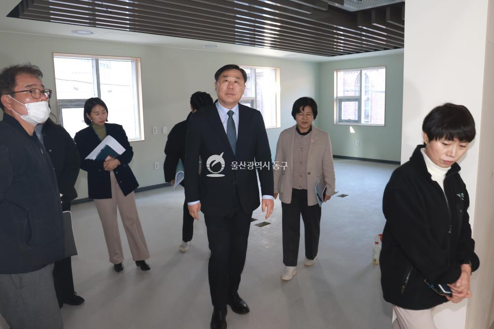 김종훈 동구청장, 청소년복합공간 현장점검의 사진