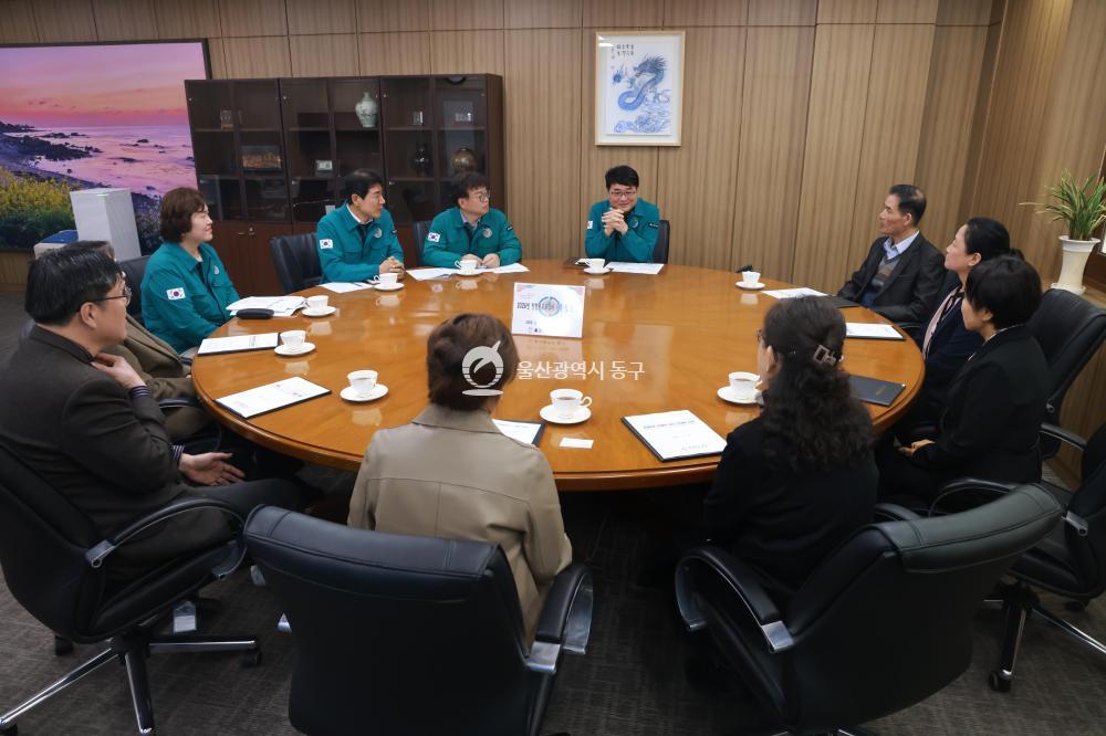 민방위 교육강사 위촉 및 간담회의 사진