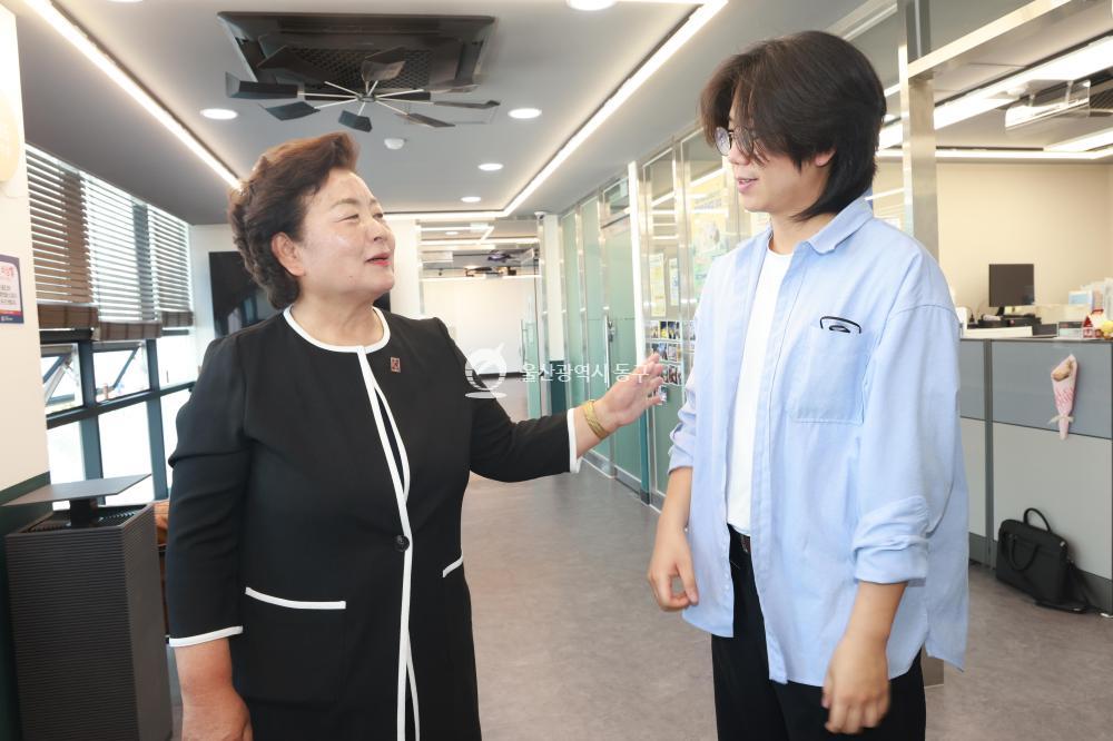 천기옥 동구청장 당선인, 주요시설 현장방문의 사진