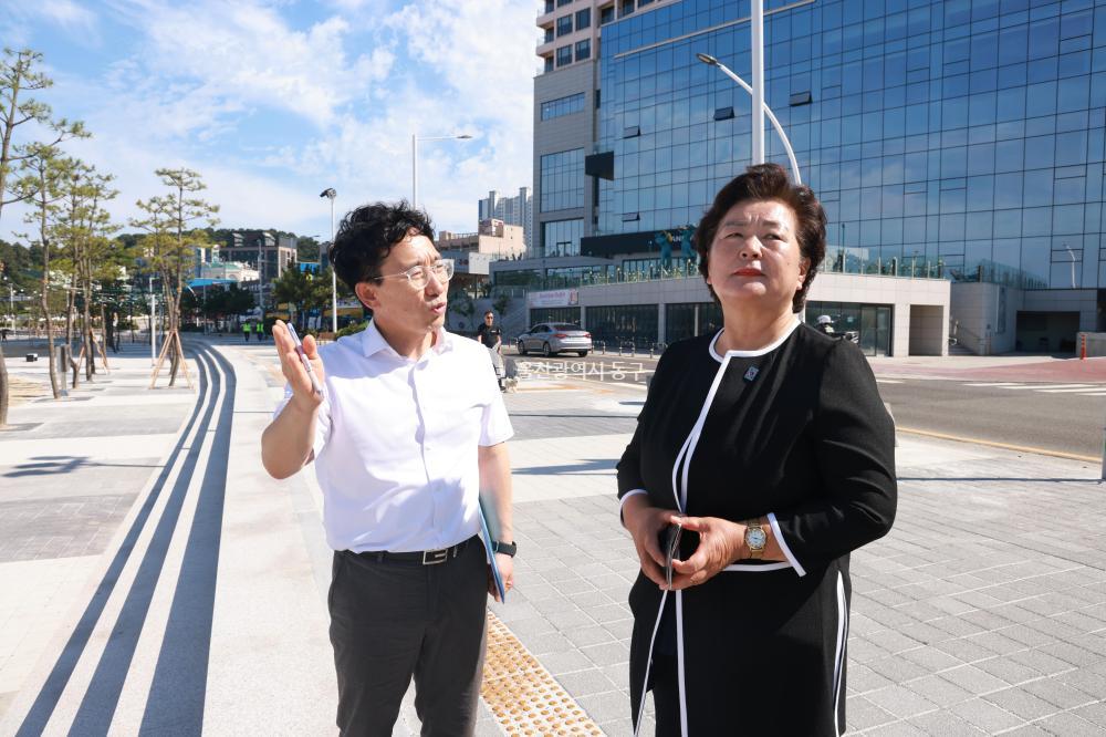 천기옥 동구청장 당선인, 주요시설 현장방문의 사진