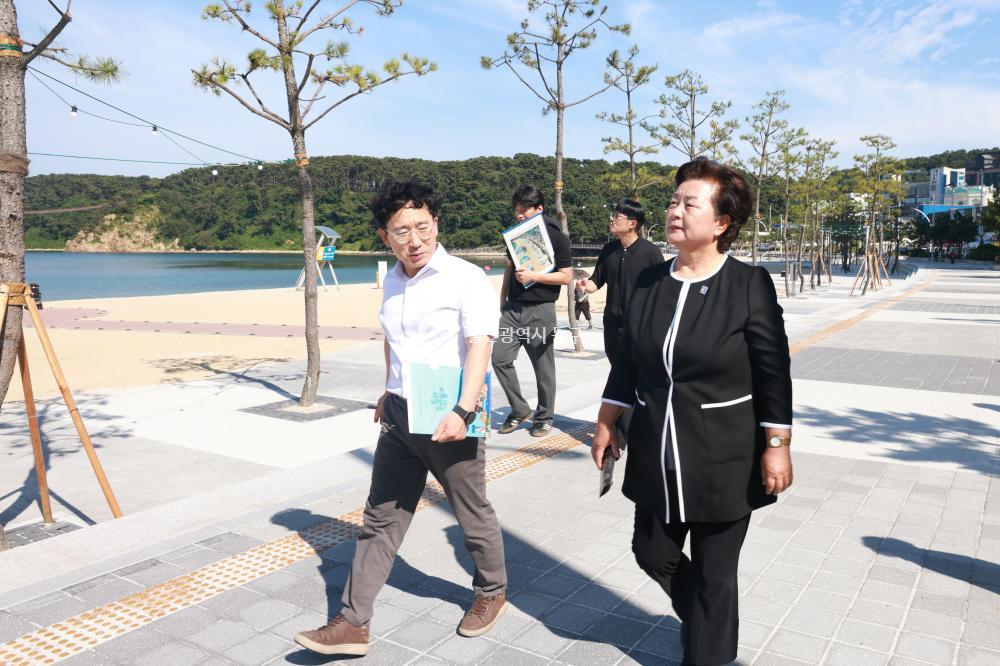 천기옥 동구청장 당선인, 주요시설 현장방문의 사진