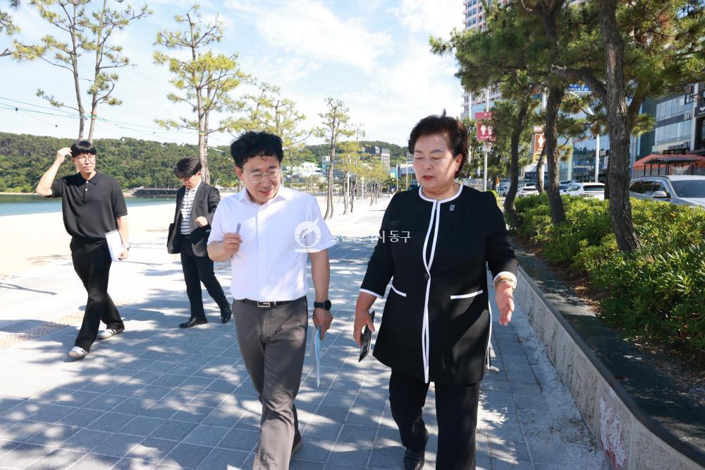 천기옥 동구청장 당선인, 주요시설 현장방문의 사진