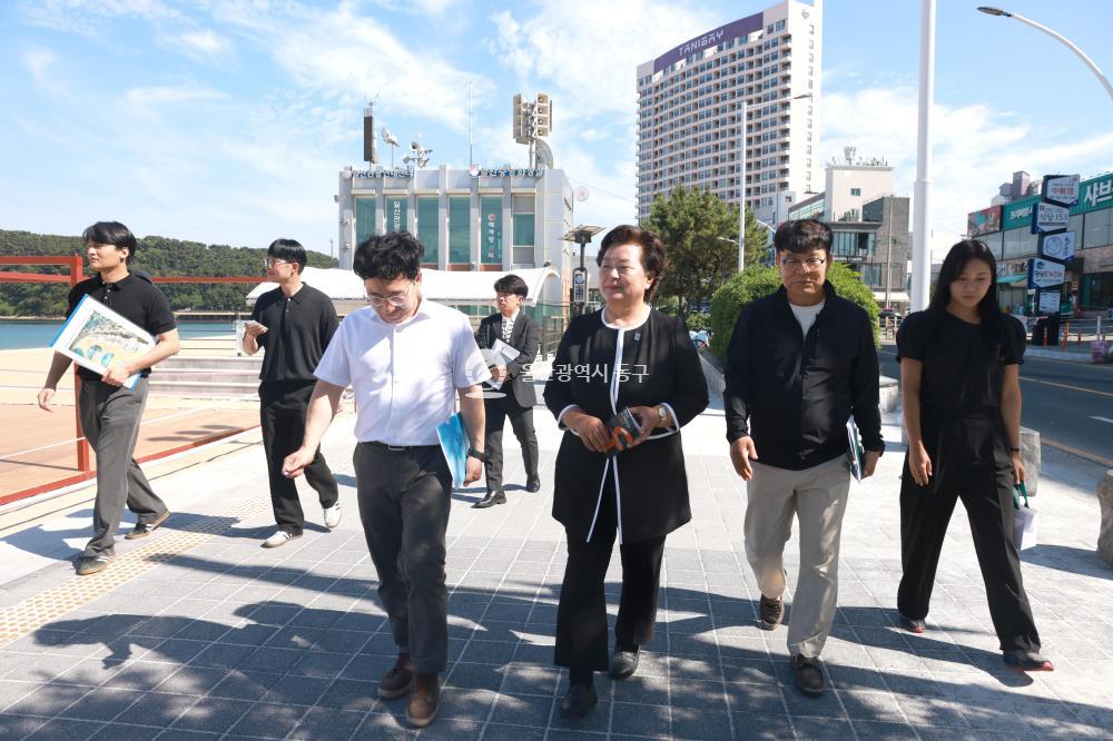 천기옥 동구청장 당선인, 주요시설 현장방문의 사진