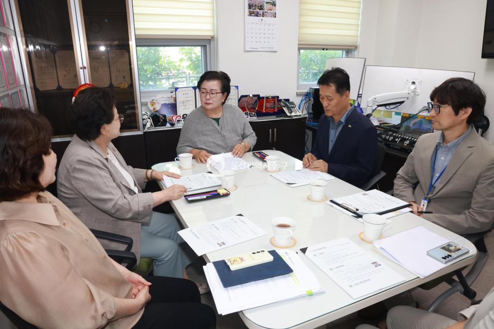 천기옥 동구청장, 주요시설 방문의 사진