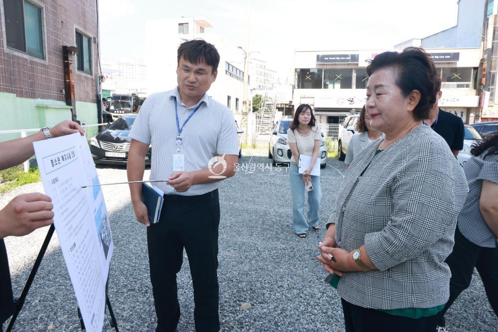 천기옥 동구청장, 주요시설 방문의 사진