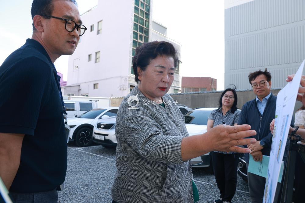 천기옥 동구청장, 주요시설 방문의 사진