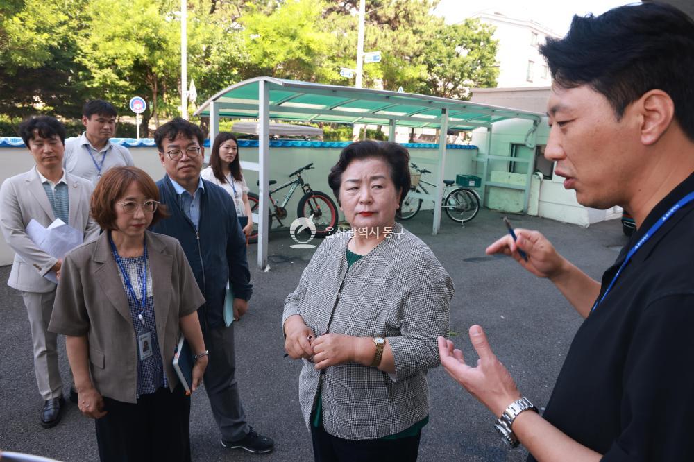 천기옥 동구청장, 주요시설 방문의 사진