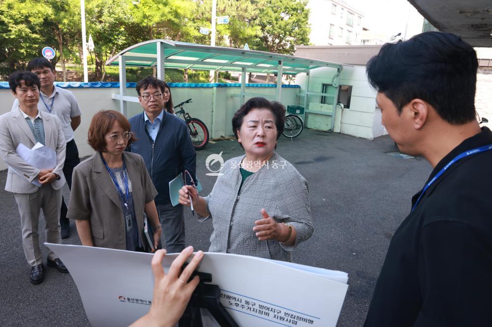 천기옥 동구청장, 주요시설 방문의 사진