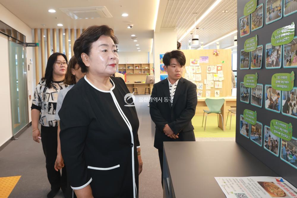 천기옥 동구청장 주요시설 현장방문의 사진