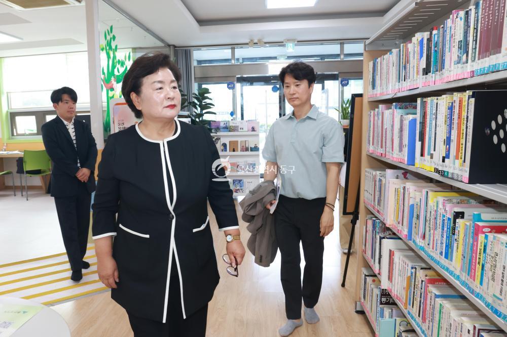 천기옥 동구청장 주요시설 현장방문