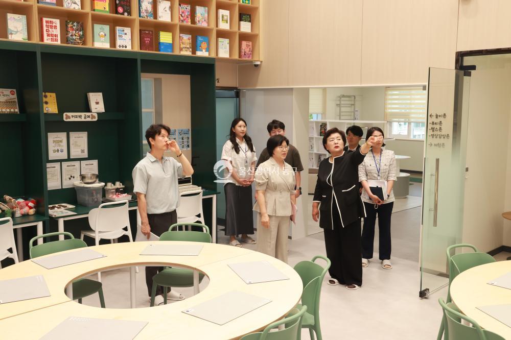 천기옥 동구청장 주요시설 현장방문의 사진