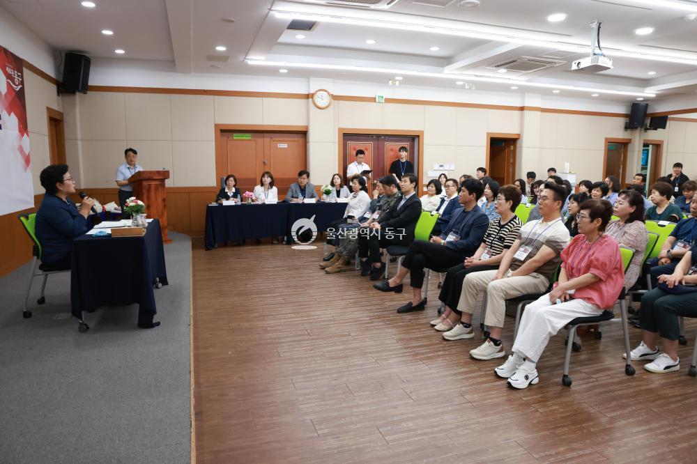 천기옥 동구청장 방어동 초도방문의 사진