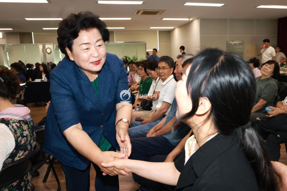 천기옥 동구청장 전하2동 초도방문의 사진