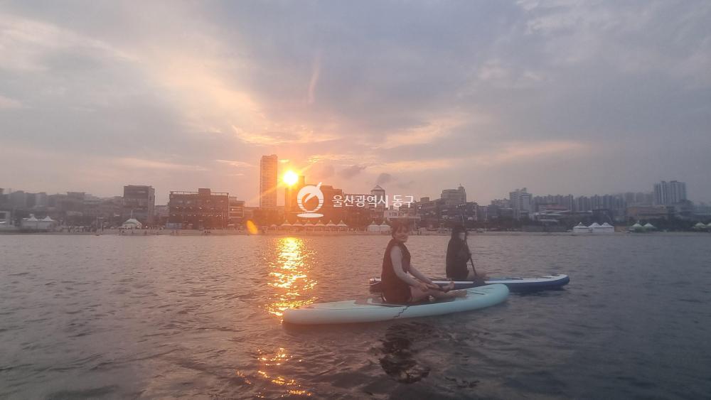 동구청년센터 패들보드 프로그램의 사진