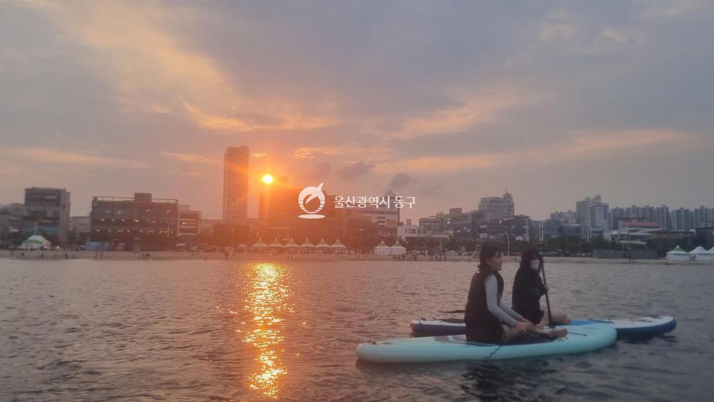 동구청년센터 패들보드 프로그램의 사진