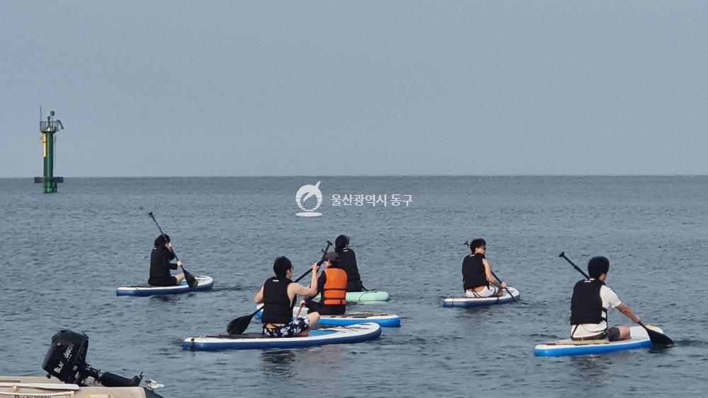 동구청년센터 패들보드 프로그램의 사진