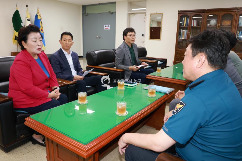 천기옥 동구청장 기관 방문의 사진
