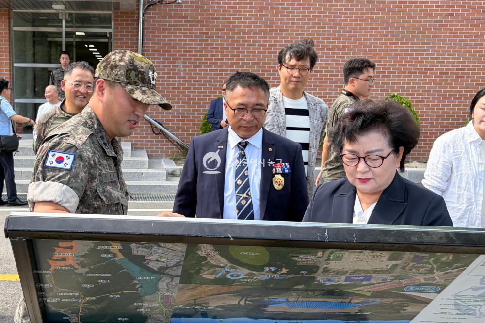 천기옥 동구청장, 제7765부대 2대대 방문의 사진