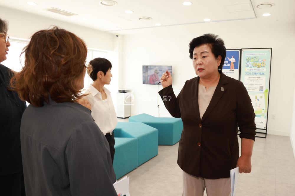 천기옥 동구청장、슬도아트 현장방문의 사진