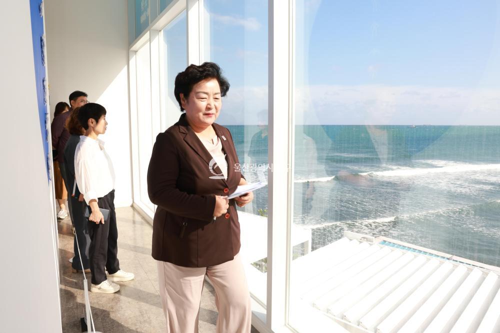 천기옥 동구청장、슬도아트 현장방문의 사진