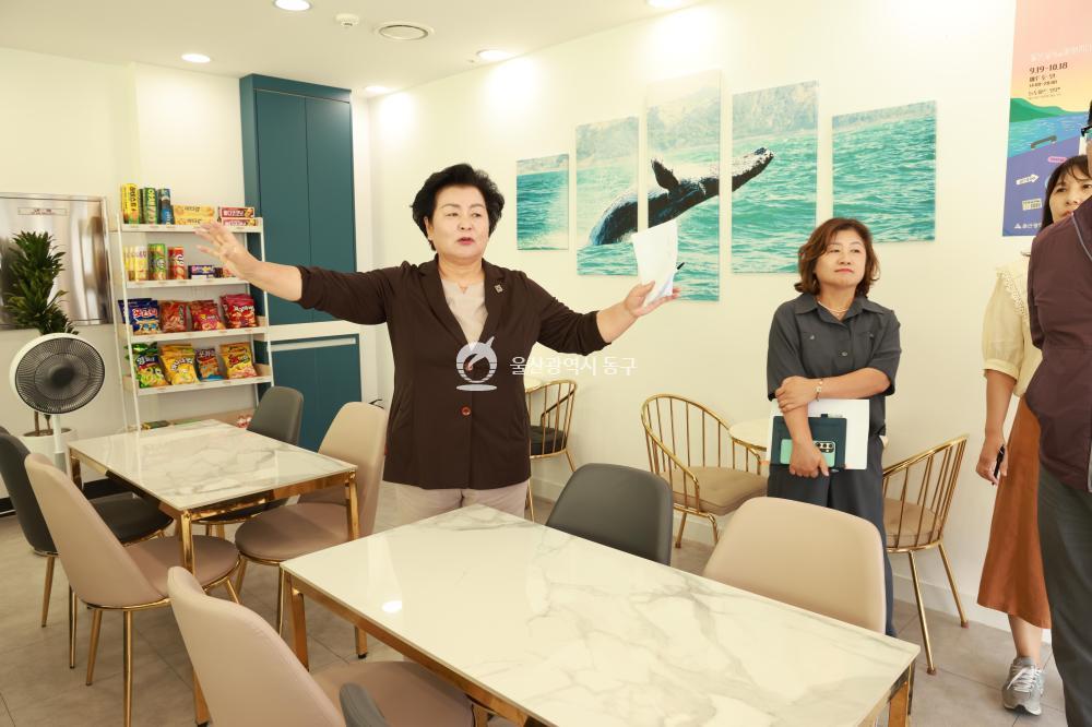 천기옥 동구청장、슬도아트 현장방문의 사진