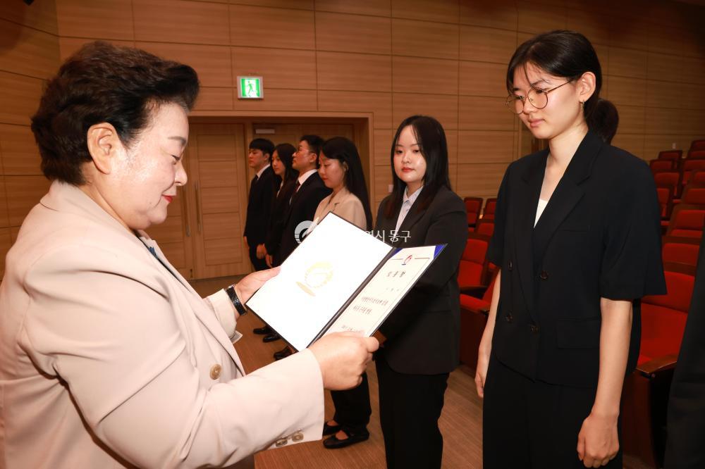6급 이하 수시인사 임용장 수여식의 사진