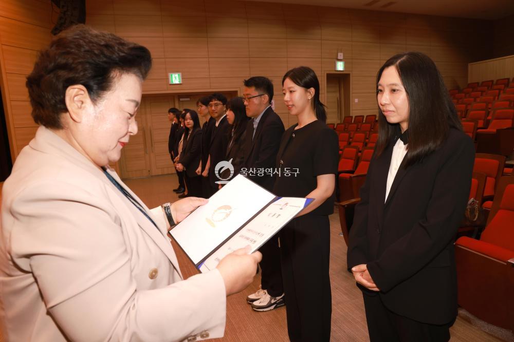 6급 이하 수시인사 임용장 수여식의 사진