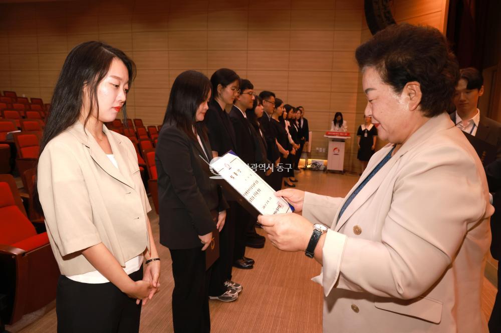 6급 이하 수시인사 임용장 수여식의 사진