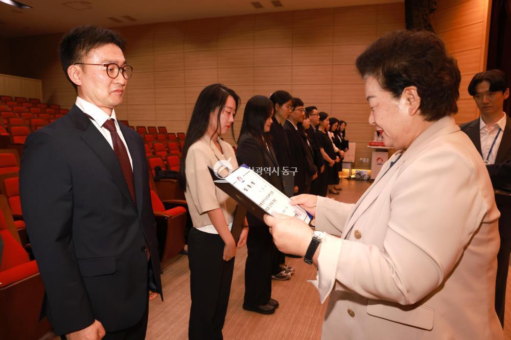 6급 이하 수시인사 임용장 수여식의 사진