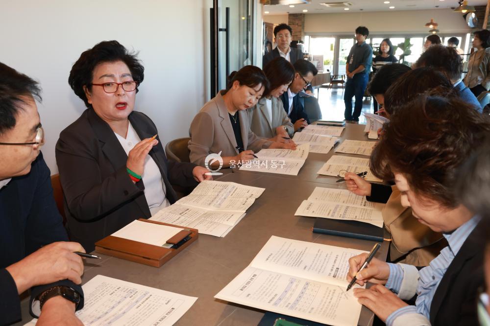 취임 100일 현장 간부회의의 사진