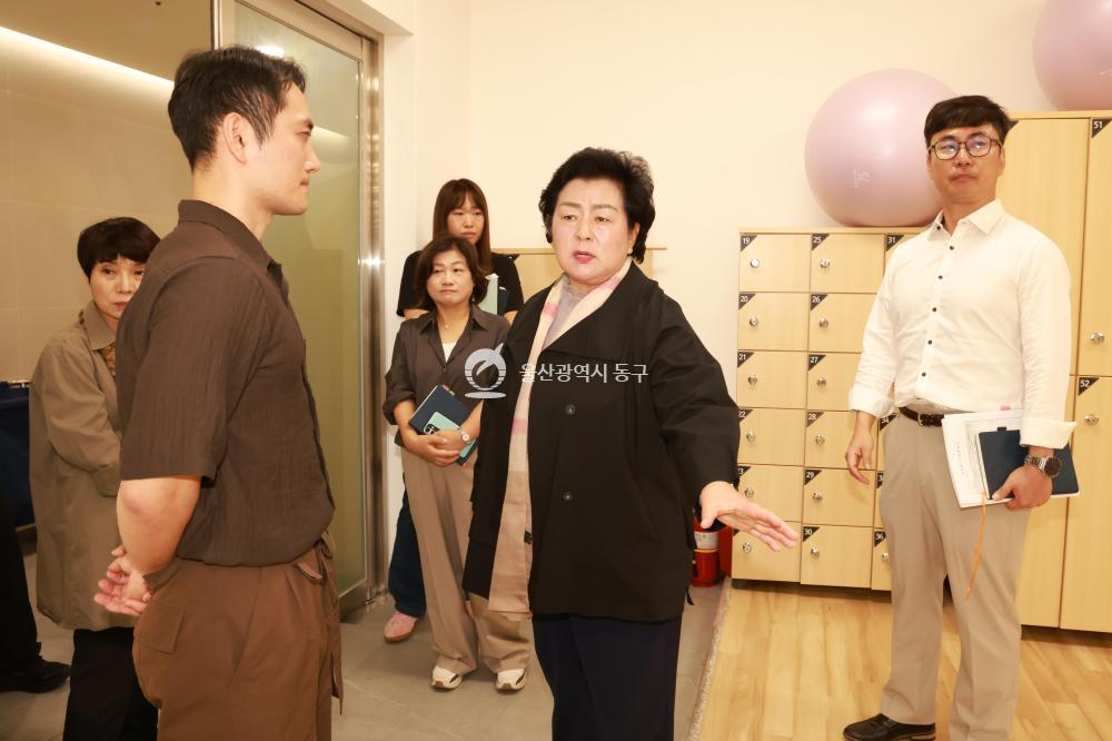 천기옥 동구청장, 서부건강센터 현장확인