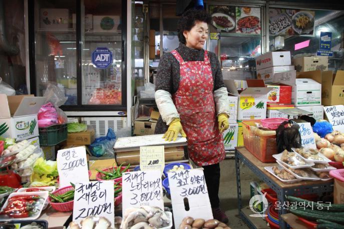 대송농수산물시장 야채가게의 사진