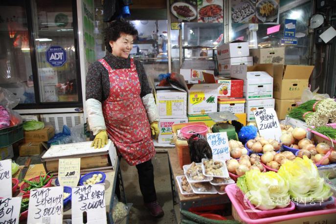 대송농수산물시장 야채가게의 사진