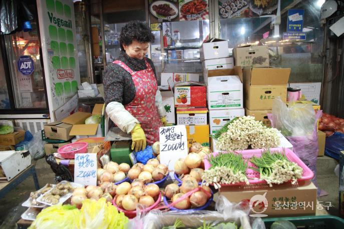 대송농수산물시장 야채가게의 사진