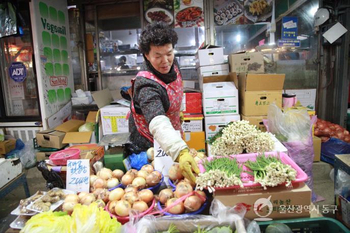 대송농수산물시장 야채가게의 사진
