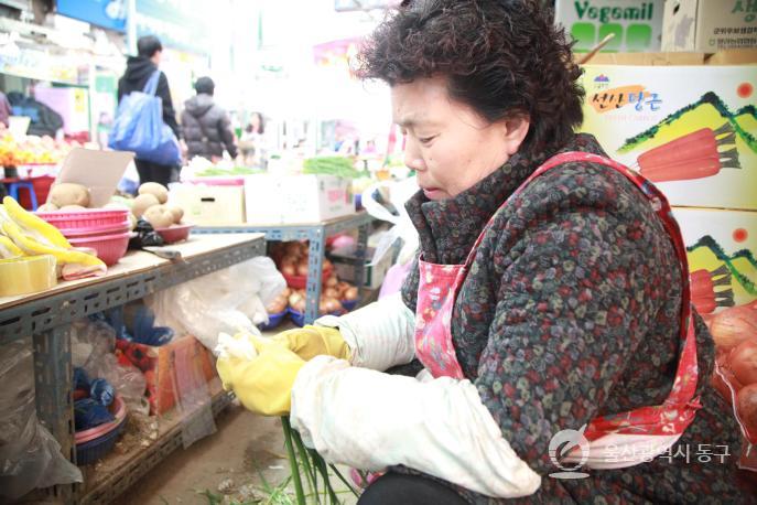 대송농수산물시장 야채가게의 사진