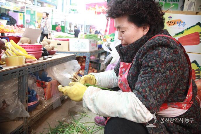 대송농수산물시장 야채가게의 사진
