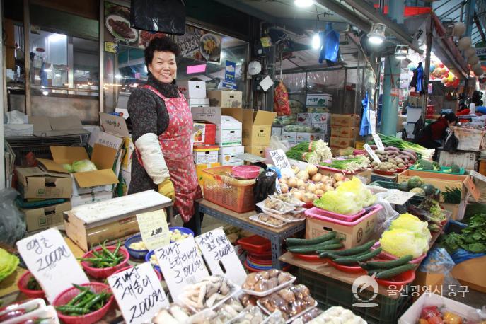 대송농수산물시장 야채가게의 사진