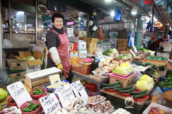 대송농수산물시장 야채가게의 사진