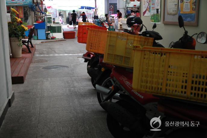 동울산시장 오토바이