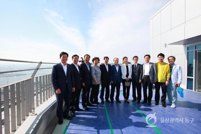 울산대교 및 전망대 개통식의 사진