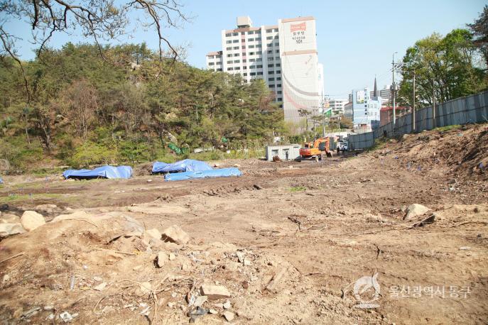 옥류천 공영주차장 조성전의 사진