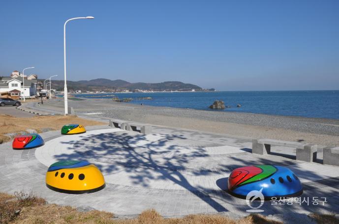 주전경관 사업전후모습의 사진