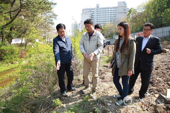 동부공영주차장조성 현장방문 의 사진