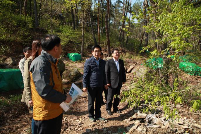 동부공영주차장조성 현장방문 의 사진