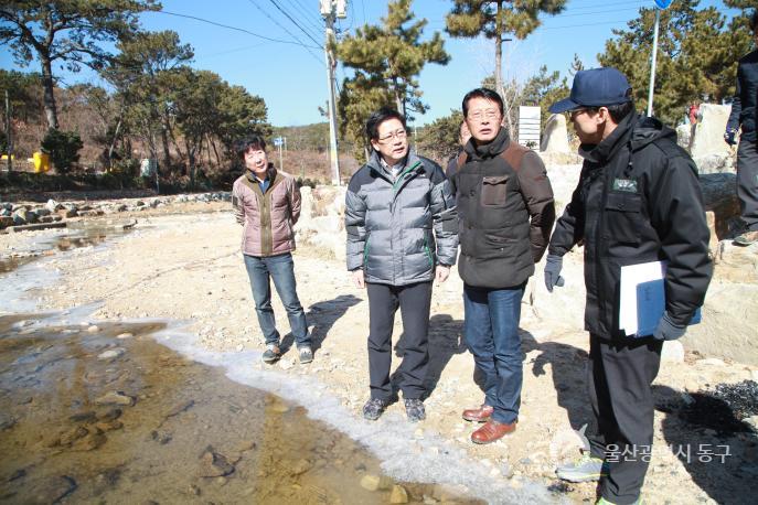 주전어촌체험마을조성사업주민간담회 체험마을 조성현장 방문 의 사진